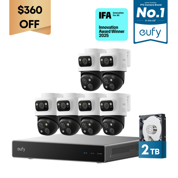 eufy eufy 6-Cam Kit PoE NVR Security System S4 Max at eufy