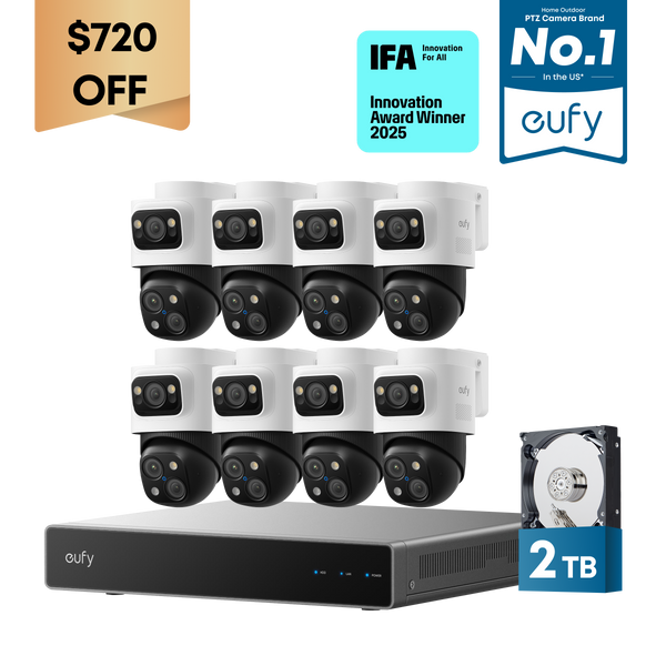 eufy eufy PoE NVR Security System S4 Max + 4 PoE Cam S4 Add-Ons at eufy