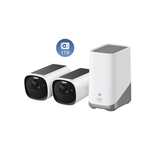 eufyCam E40 2-Cam Kit (HomeBase™ S380) + 1 TB Hard Drive