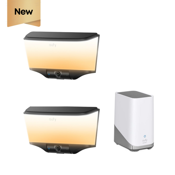 eufy eufy Wall Light Cam S4 (2 pack) + eufy HomeBase™ S380 at eufy