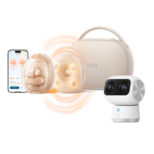 eufy Wearable Breast Pump S2 Pro & Indoor Cam S350