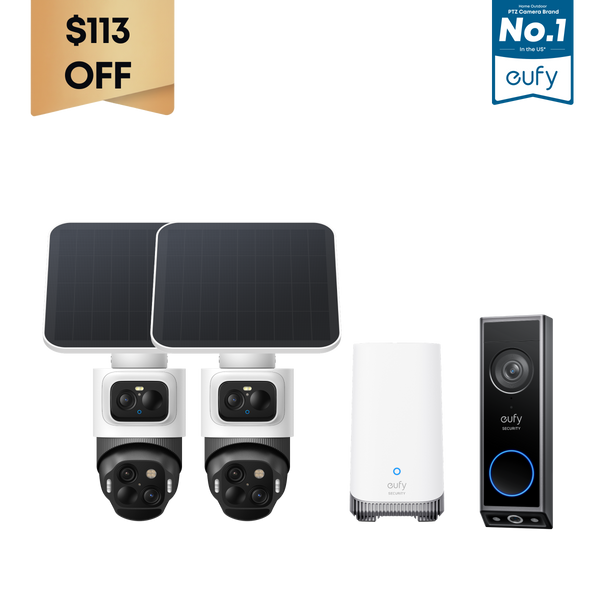 eufyCam S4 2-Cam Kit + Video Doorbell E340