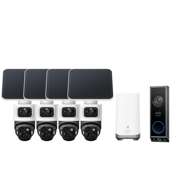 eufyCam S4 4-Cam Kit + Video Doorbell E340