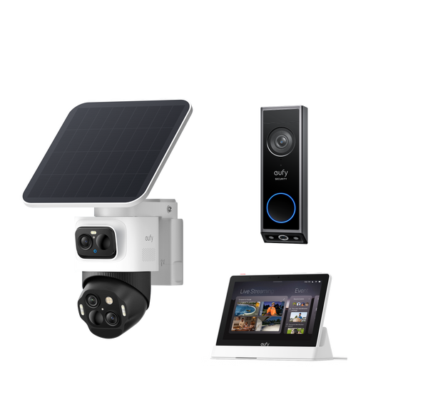 eufyCam S4 +Smart Display E10 + Video Doorbell E340
