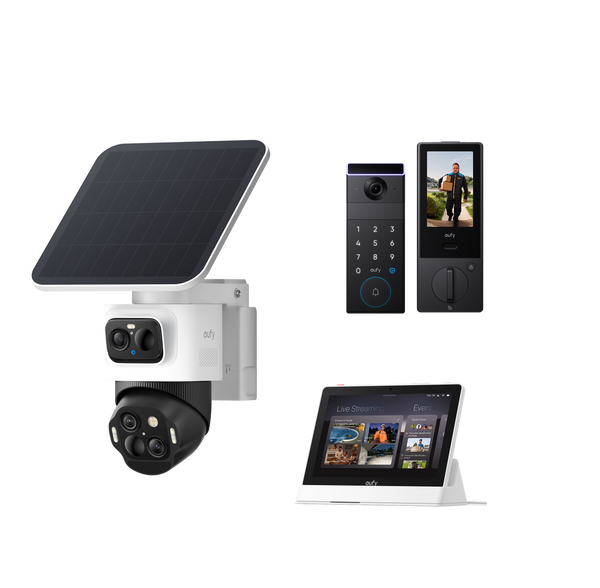eufy eufyCam S4 +Smart Display E10 + eufy FamiLock S3 Max at eufy