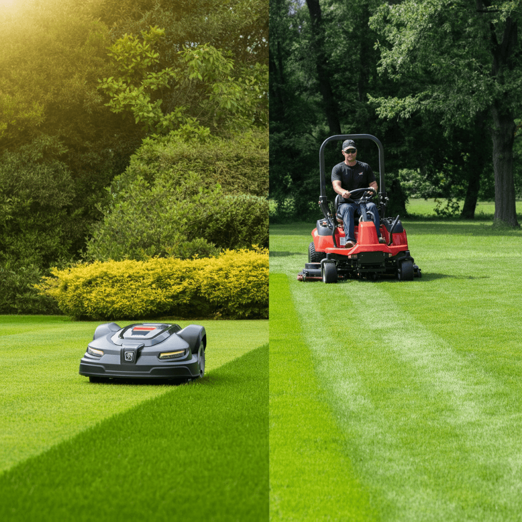 Robot Lawn Mower vs Ride-On Mower – Which is the Best for Your Lawn?