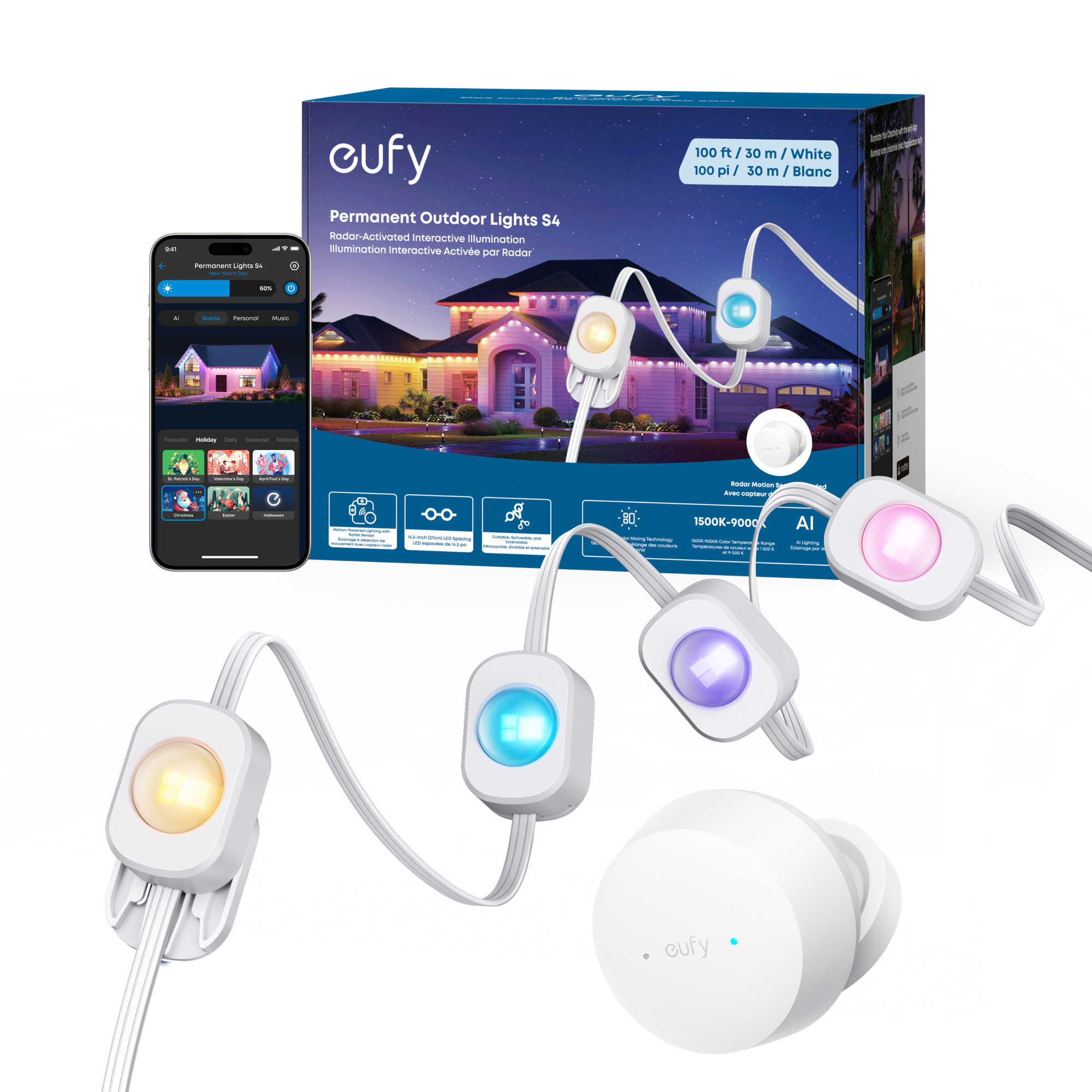eufy Permanent Outdoor Lights S4 (100ft)