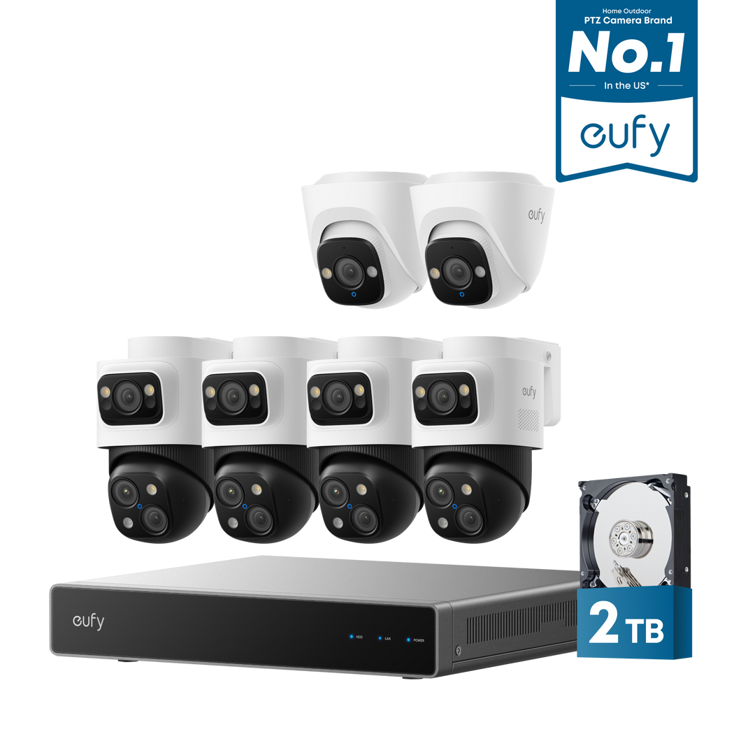eufy PoE NVR Security System S4 Max + 2 Turret Cameras