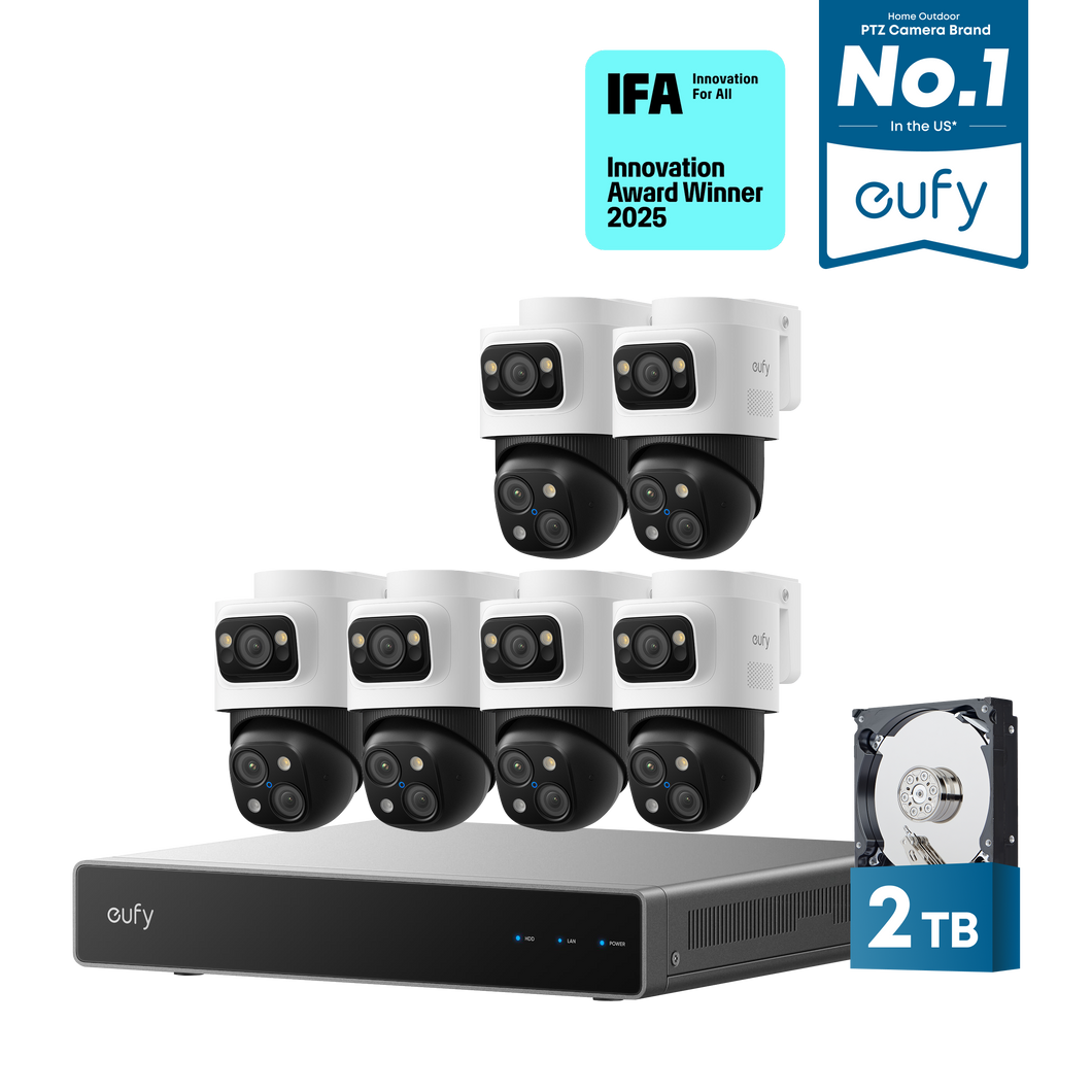 eufy 6-Cam Kit PoE NVR Security System S4 Max