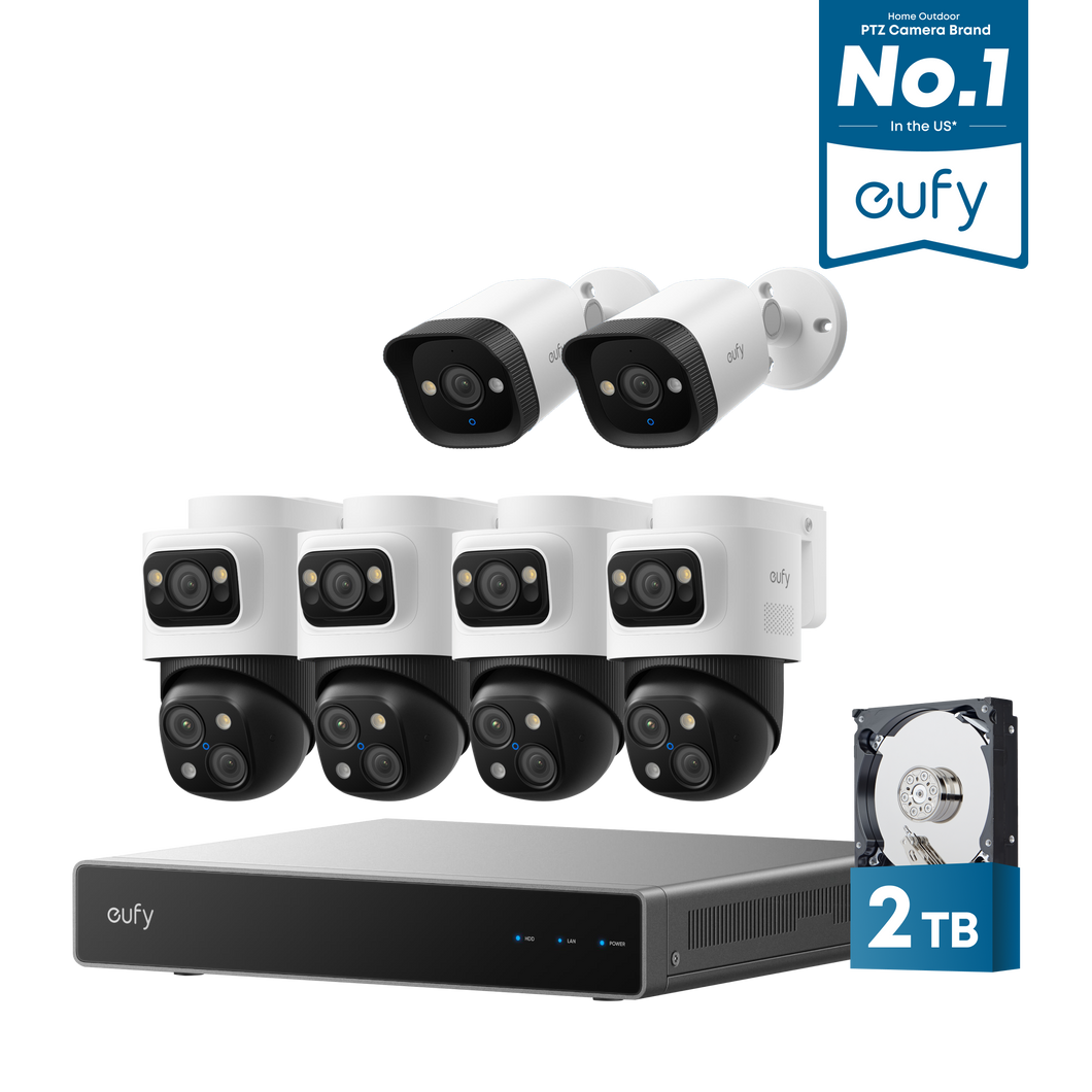 eufy PoE NVR Security System S4 Max + 2 Bullet Cameras