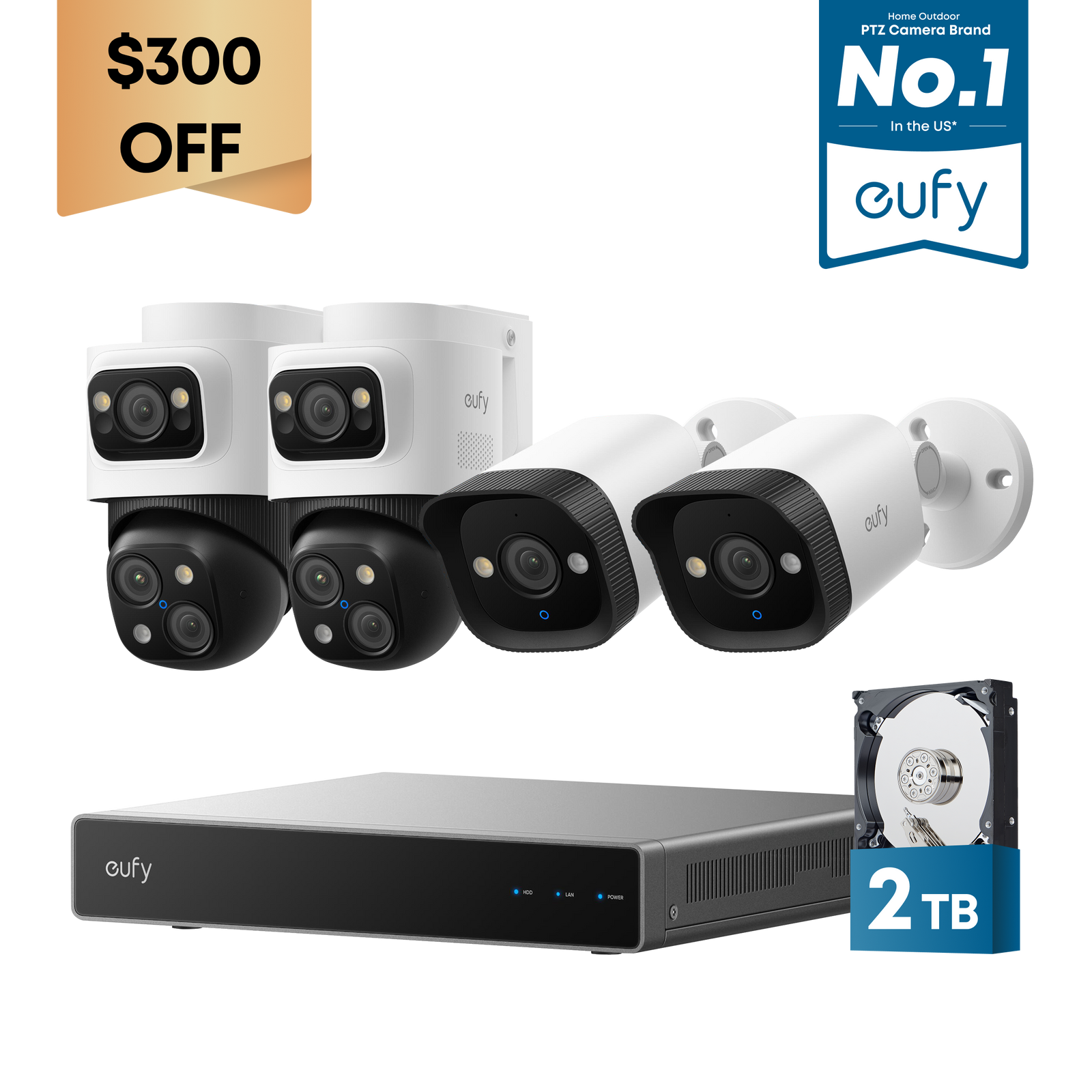 eufy PoE NVR Security System S4