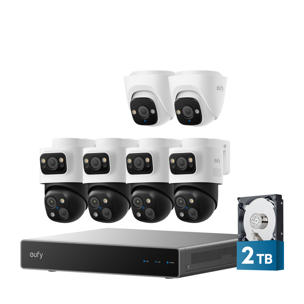 eufy PoE NVR Security System S4 Max + 2 Turret Cameras