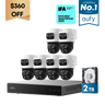 eufy 6-Cam Kit PoE NVR Security System S4 Max