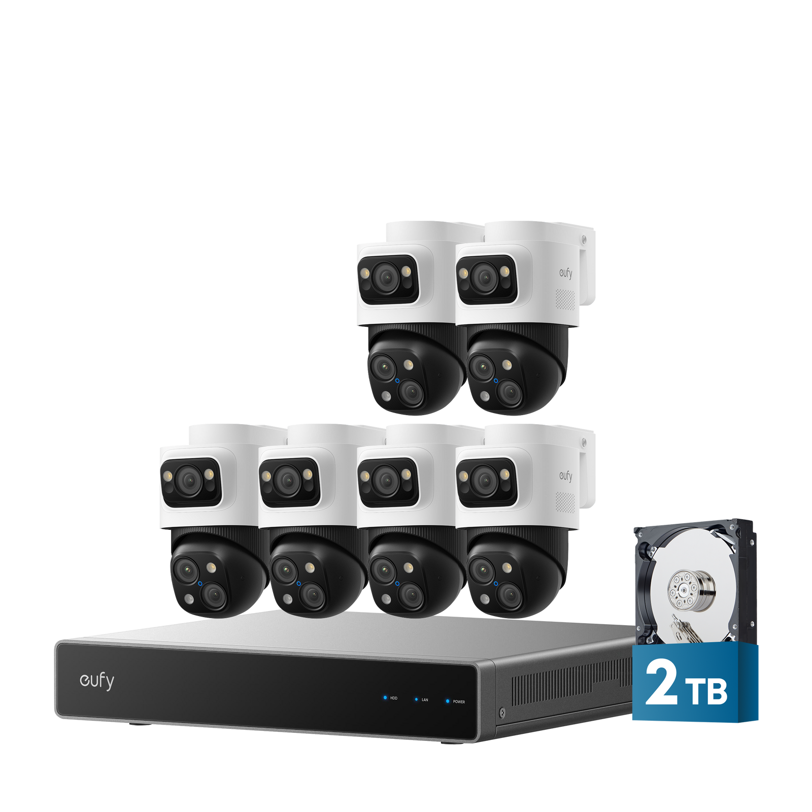 eufy 6-Cam Kit PoE NVR Security System S4 Max