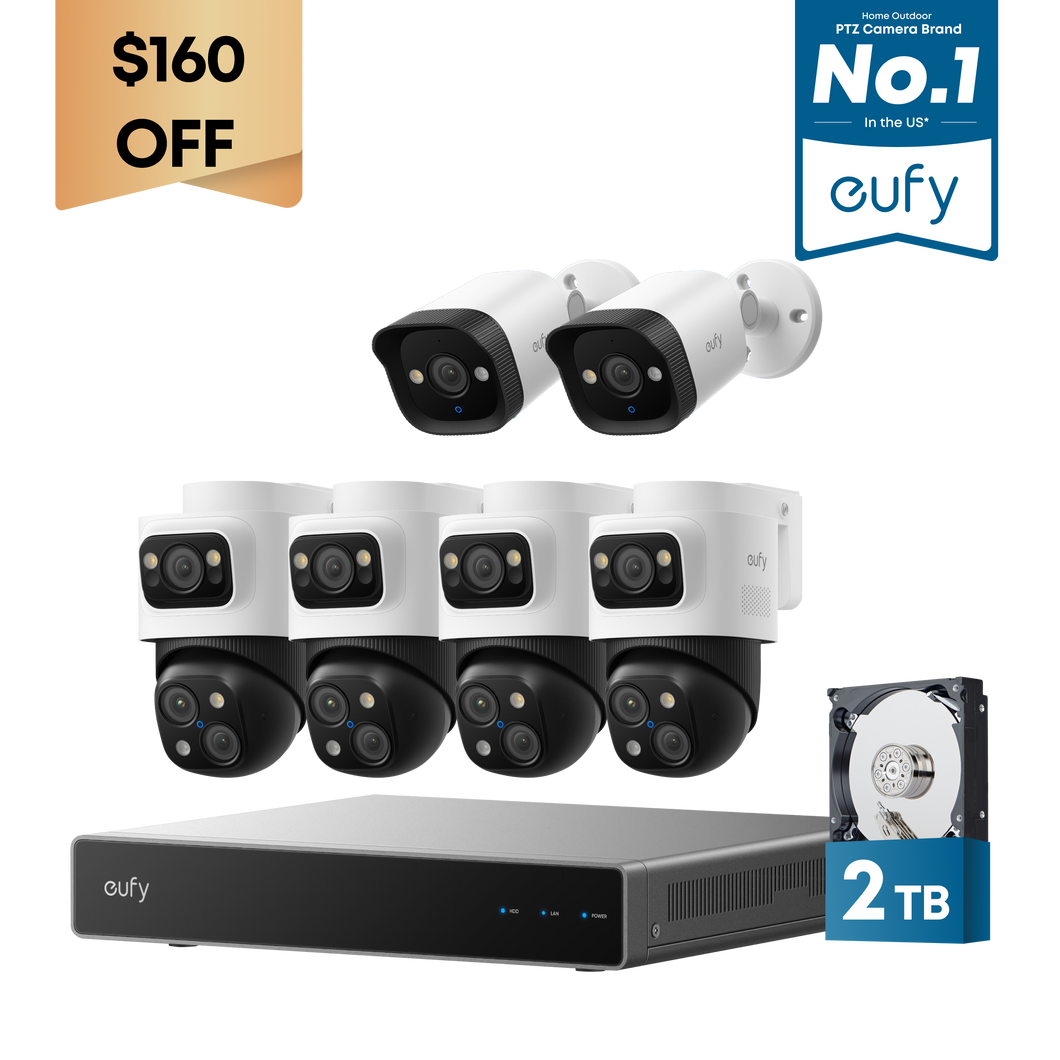eufy PoE NVR Security System S4 Max + 2 Bullet Cameras