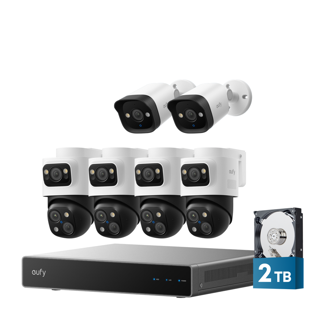 eufy PoE NVR Security System S4 Max + 2 Bullet Cameras
