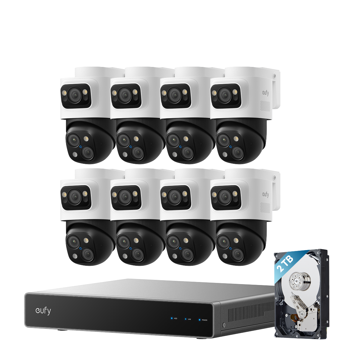 eufy PoE NVR Security System S4 Max + 4 PoE Cam S4 Add-On