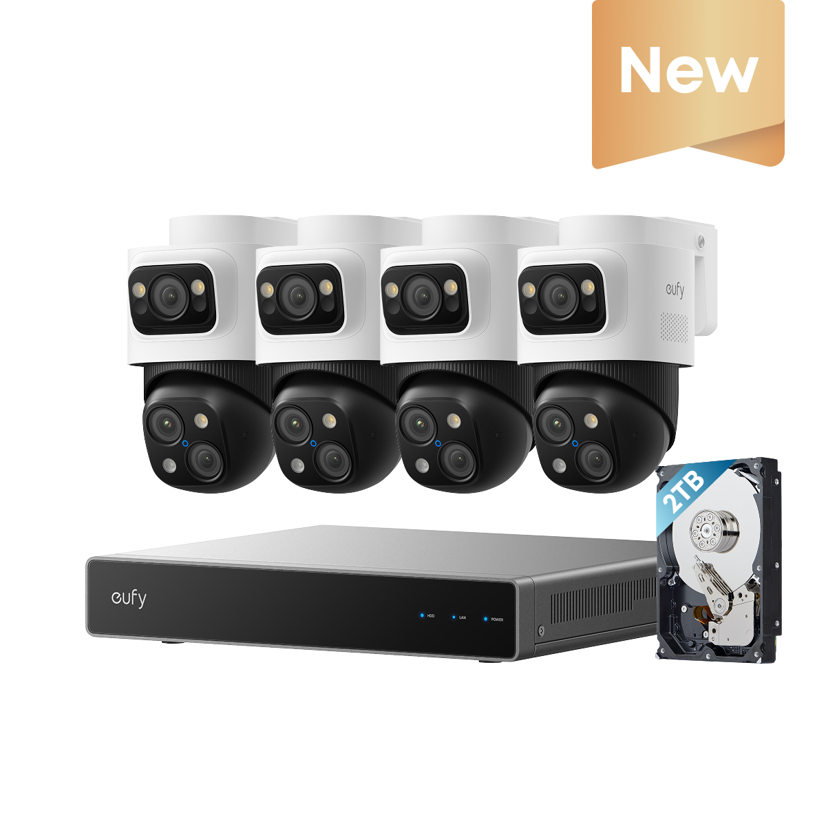 eufy PoE NVR Security System S4 Max + eufy Video Doorbell C31