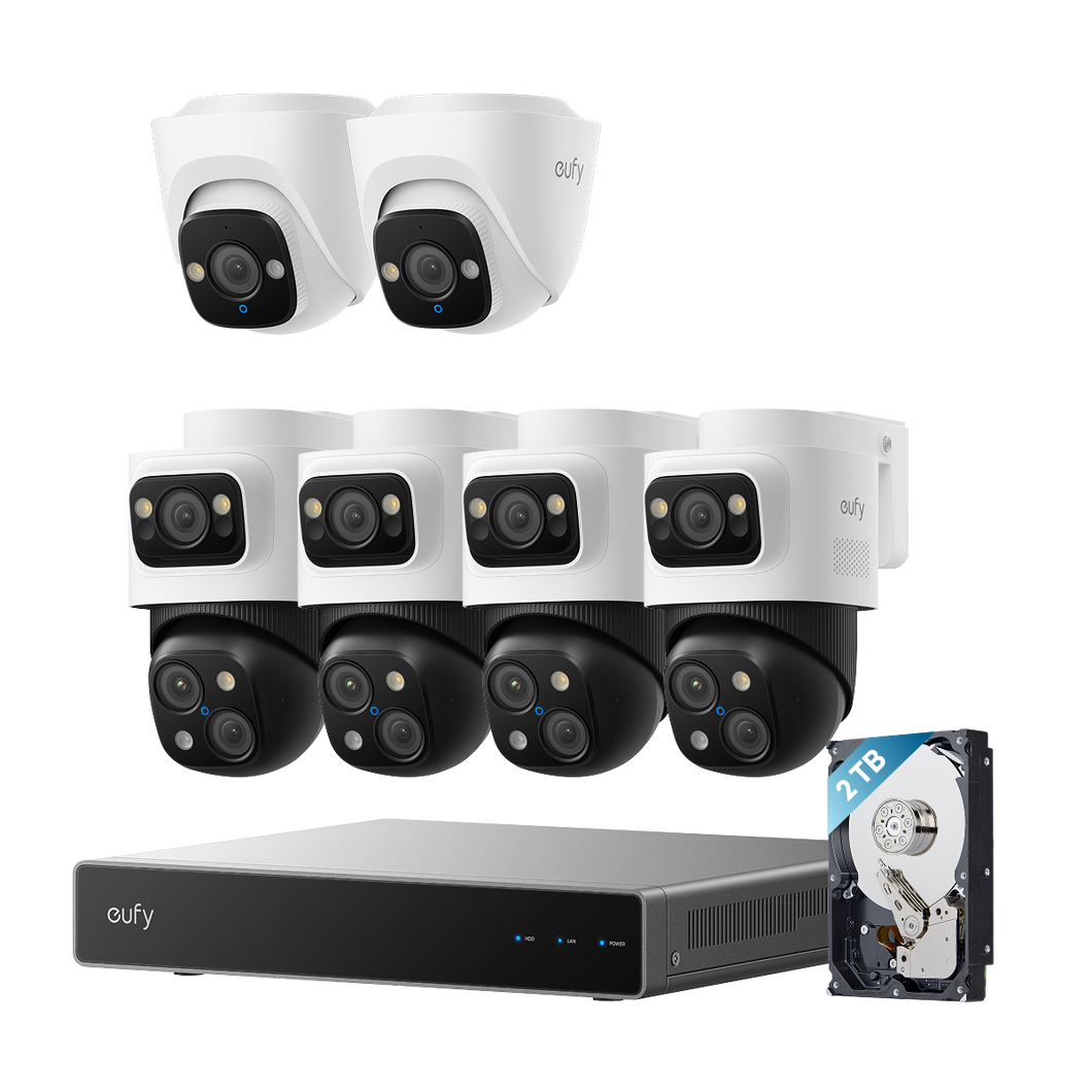 eufy PoE NVR Security System S4 Max + 2 PoE Cam E41 Add-Ons