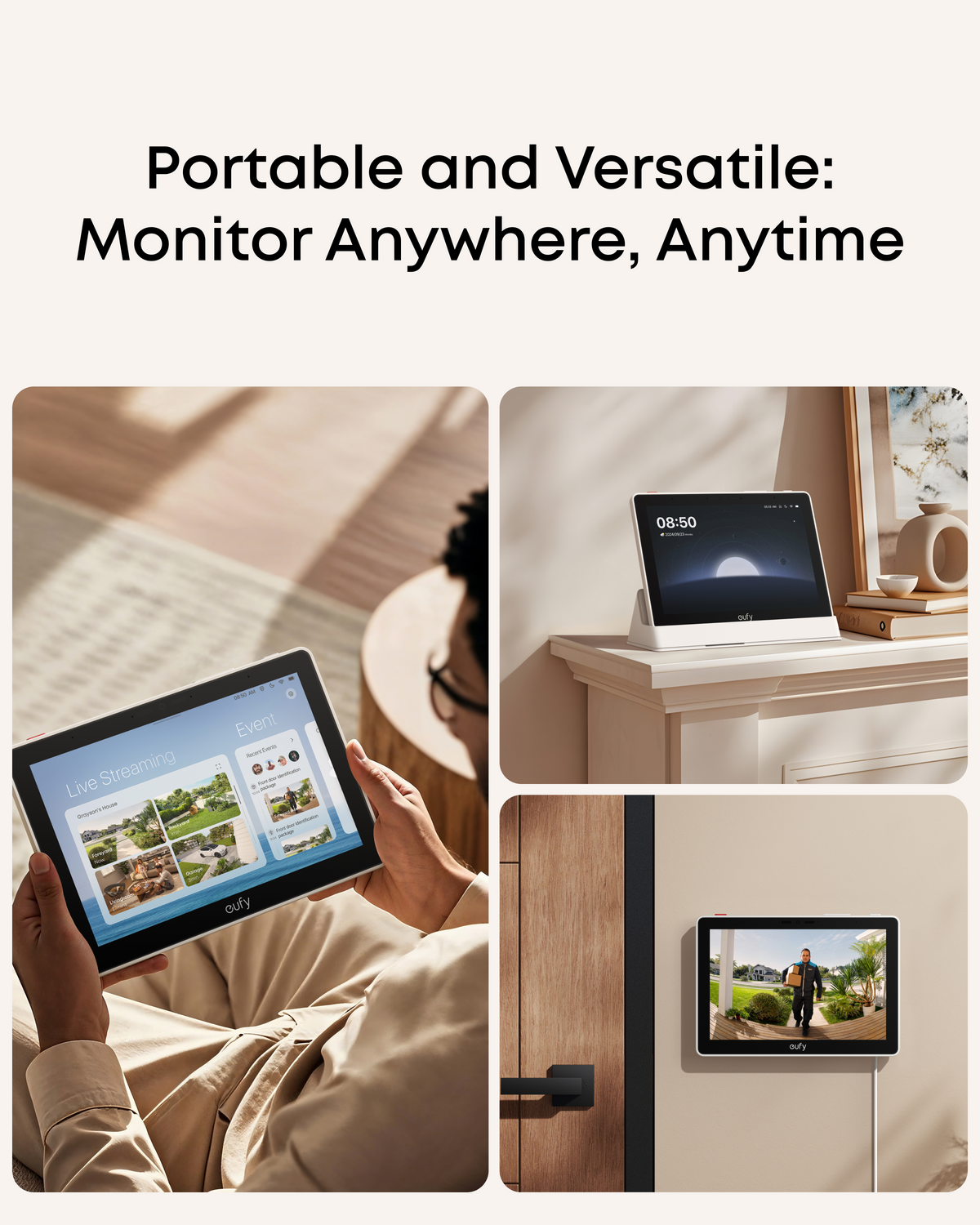 eufy Smart Display E10 + eufyCam S3 Pro Add-on Camera
