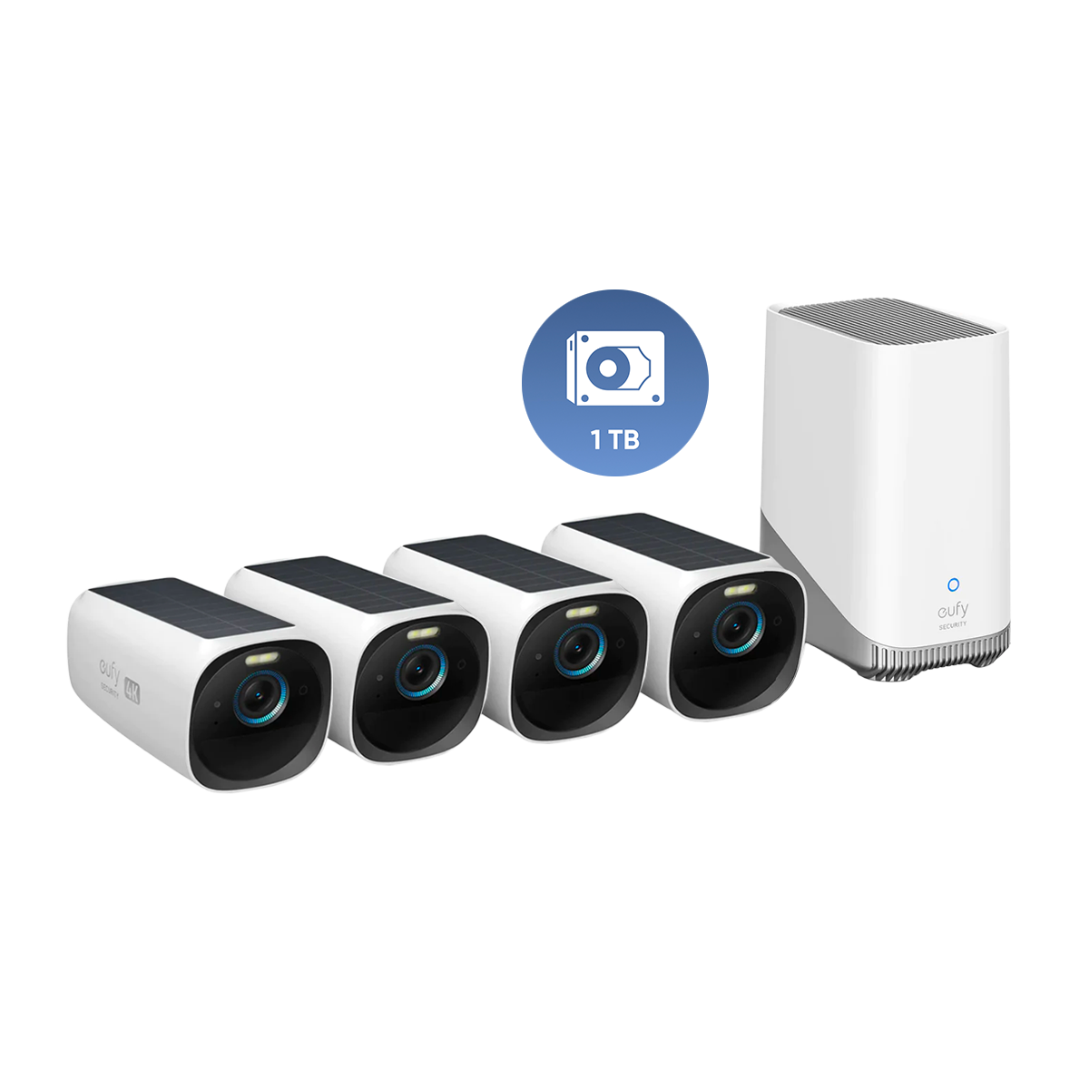 eufy Security, eufyCam 2C 2-Cam Kit, Security Camera Outdoor, Wireless Home  Security with 180-Day Battery Life, HomeKit Compatibility, 1080p HD, IP67