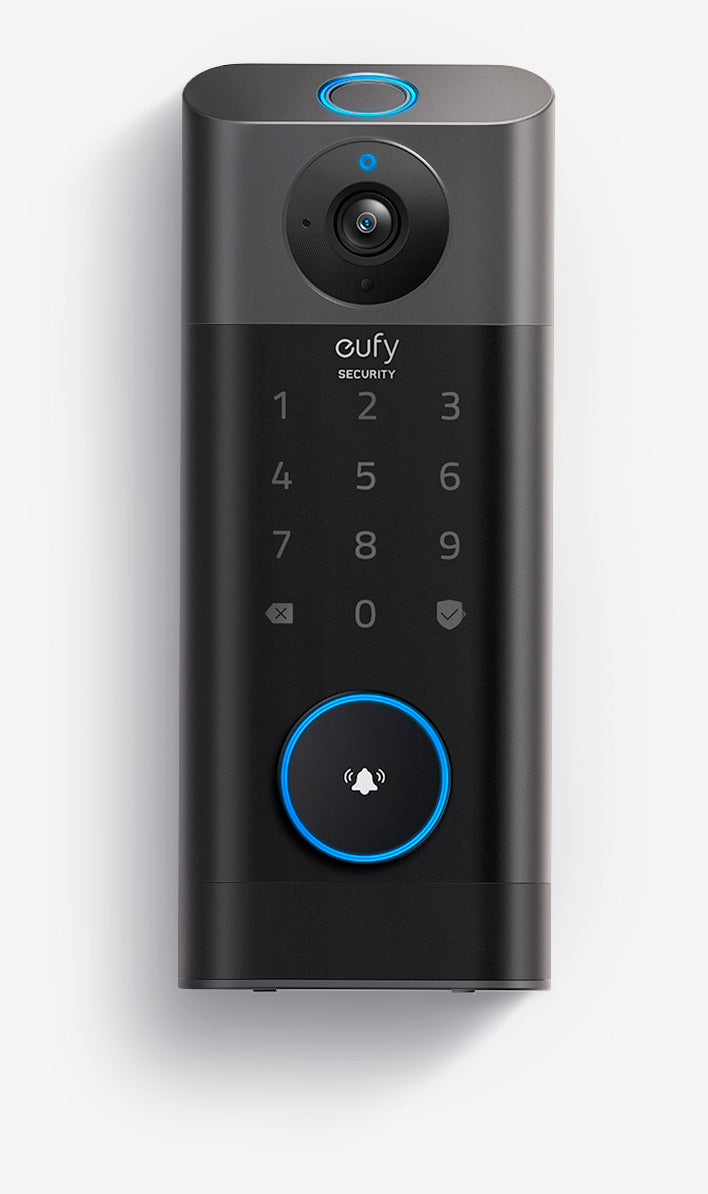 eufy Security Video Smart Lock S330, Chime Included, 3-in-1  Camera+Doorbell+Fingerprint Keyless Entry,BHMA, WiFi Door Lock,App Remote  Control,2K HD,No