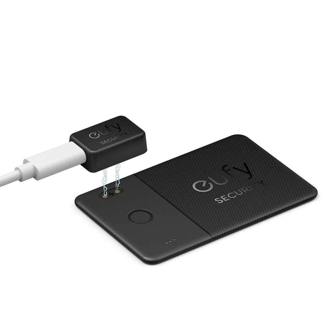 eufy with magnetic charger for security device