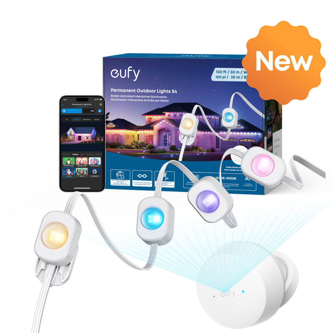 eufy Permanent Outdoor Lights S4 (100ft with 72 LED Lights)