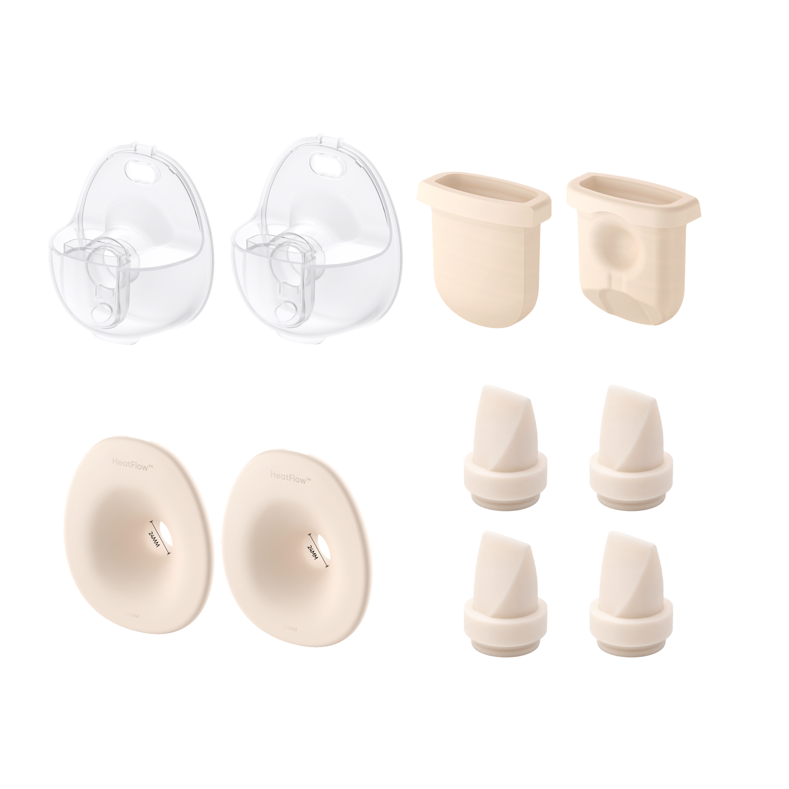 eufy Breast Pump S1 Pro/S1/E20 Accessories Bundle (24 mm Flange)