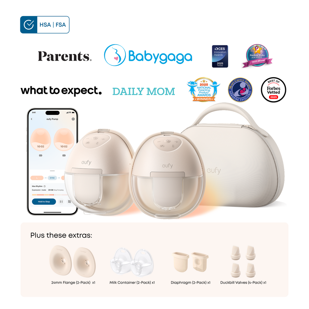 eufy Wearable Breast Pump S1 Pro Essential Kit with 24mm Flange