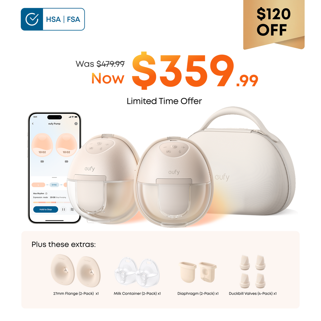 eufy Wearable Breast Pump S1 Pro Essential Kit with 27 mm Flange