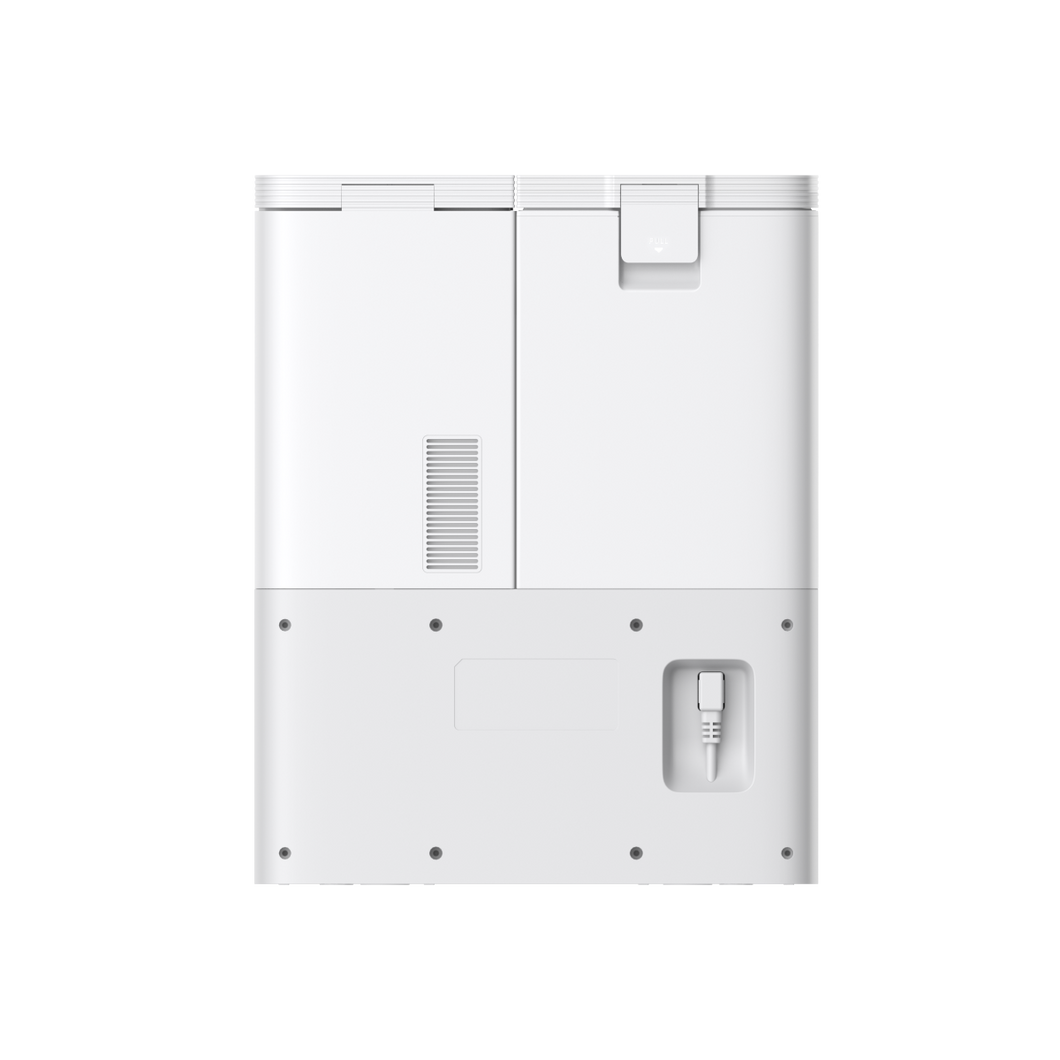 eufy cleaning station with power cord and ventilation
