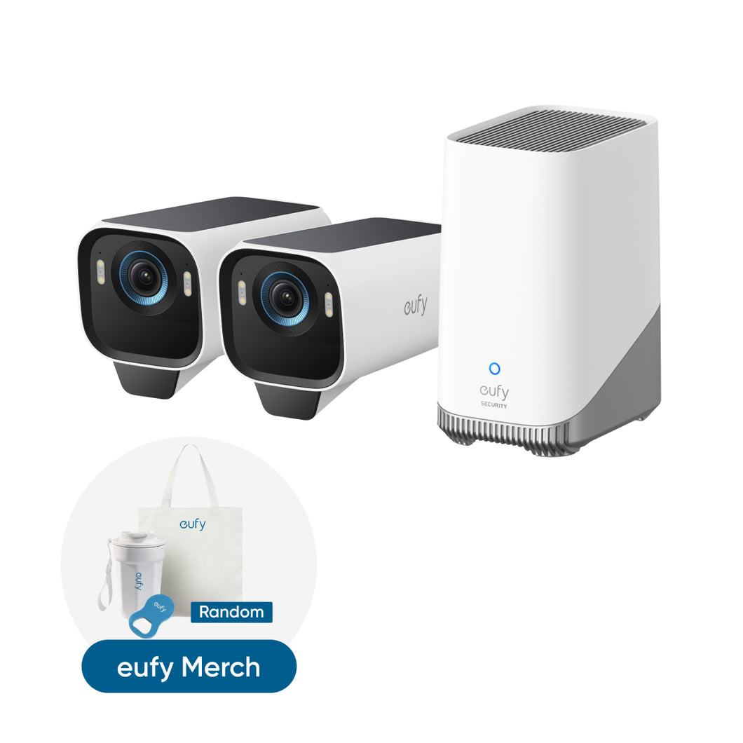 eufyCam S3 Pro 2-Cam Kit + Random eufy Merch（eufy live）