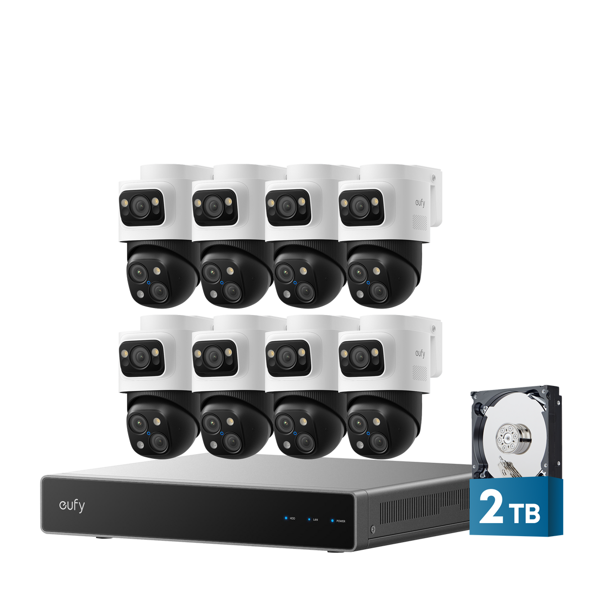 eufy 8-Cam Kit  PoE NVR Security System S4 Max