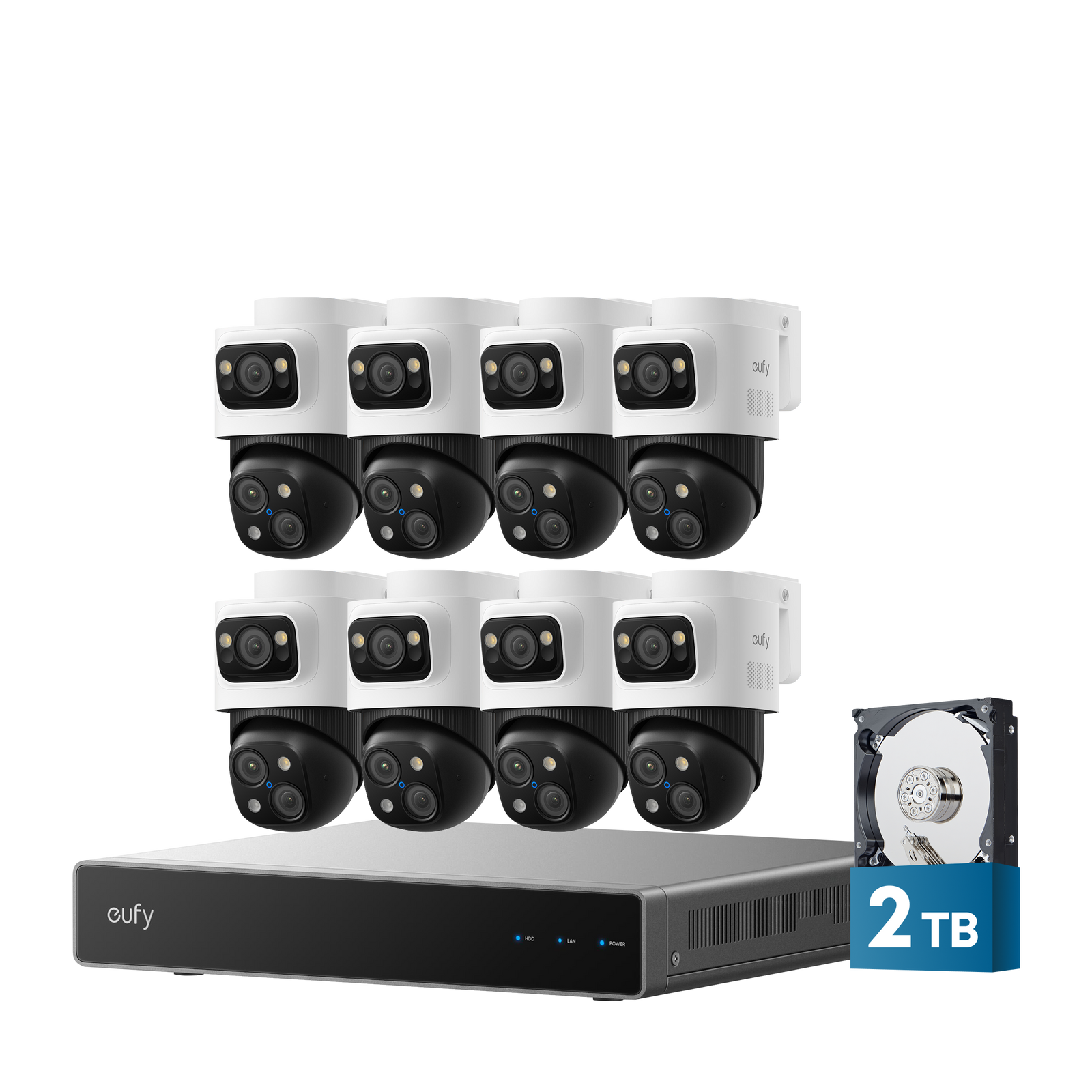 eufy 8-Cam Kit  PoE NVR Security System S4 Max