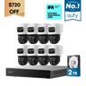 eufy PoE NVR Security System S4 Max + 4 PoE Cam S4 Add-Ons