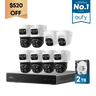 eufy 6-Cam Kit PoE NVR Security System S4 Max + 2 Turret Cameras
