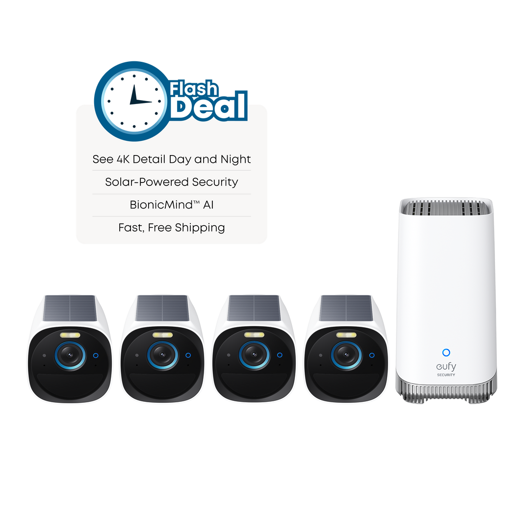 eufy solar-powered cameras  with smart AI hub