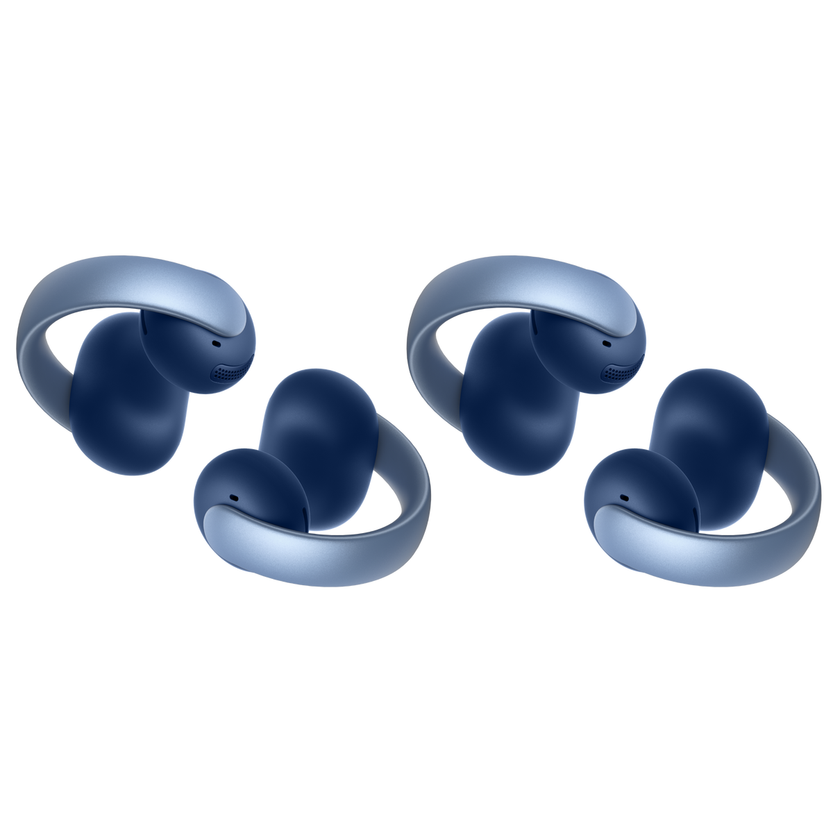 soundcore wireless earbuds with ergonomic design in blue