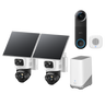 eufyCam E52 2-Cam Kit(HomeBase S380)+ eufy Video Doorbell S4 with Chime