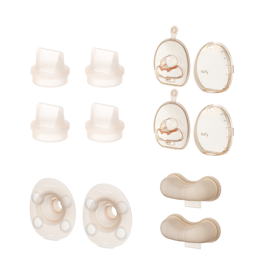 eufy Breast Pump S2/S2 Pro Accessories Bundle (5 oz Milk Container+24 mm Flange)