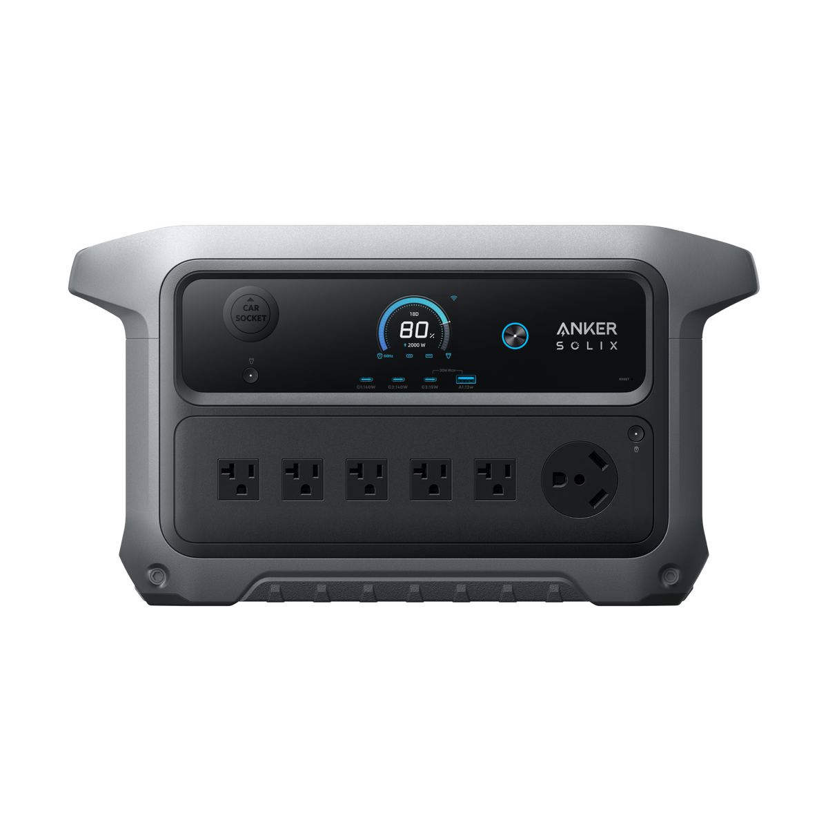 Anker SOLIX C2000 Gen 2 Portable Power Station - 2,048Wh | 2,400W