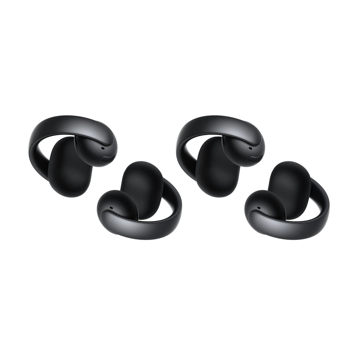 soundcore clip-on earbuds with black sleek finish
