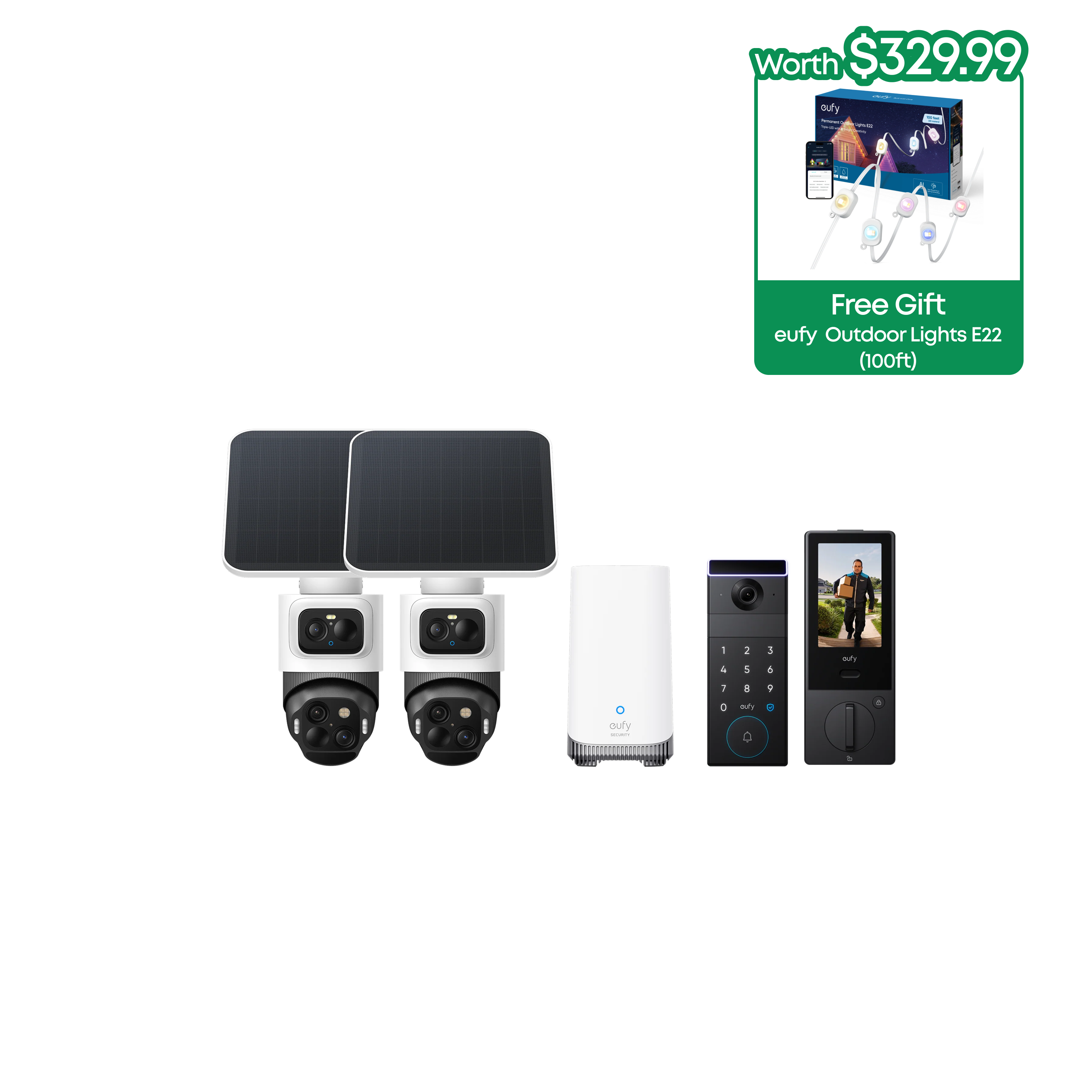 eufyCam S4 2-Cam Kit + eufy FamiLock S3 Max