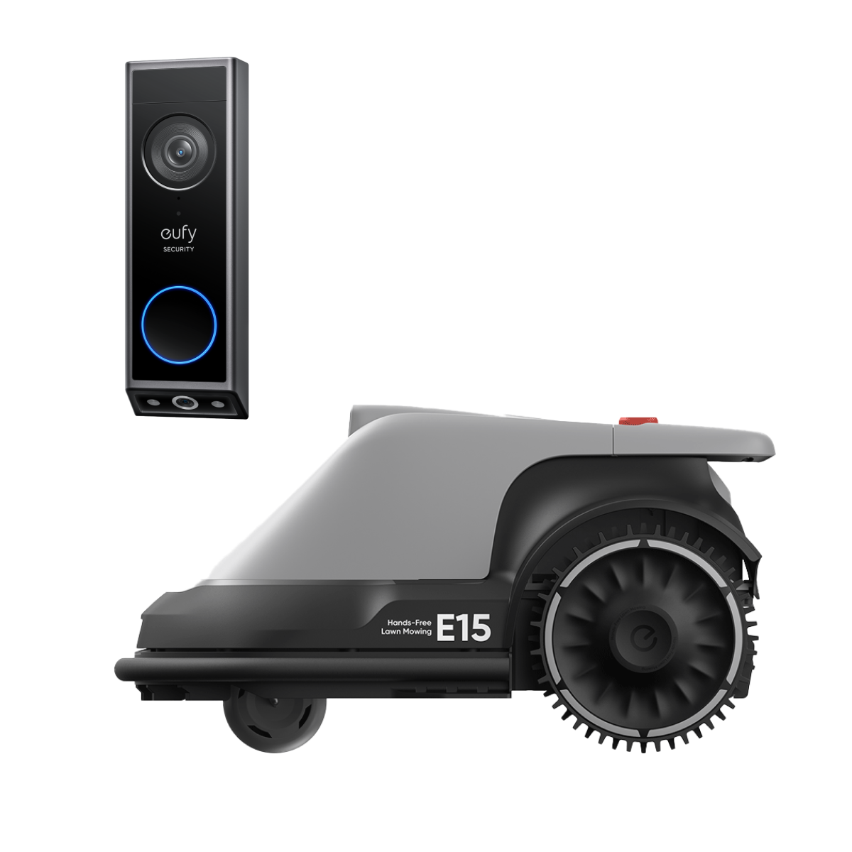 eufy Robot Lawn Mower E15 + Video Doorbell E340
