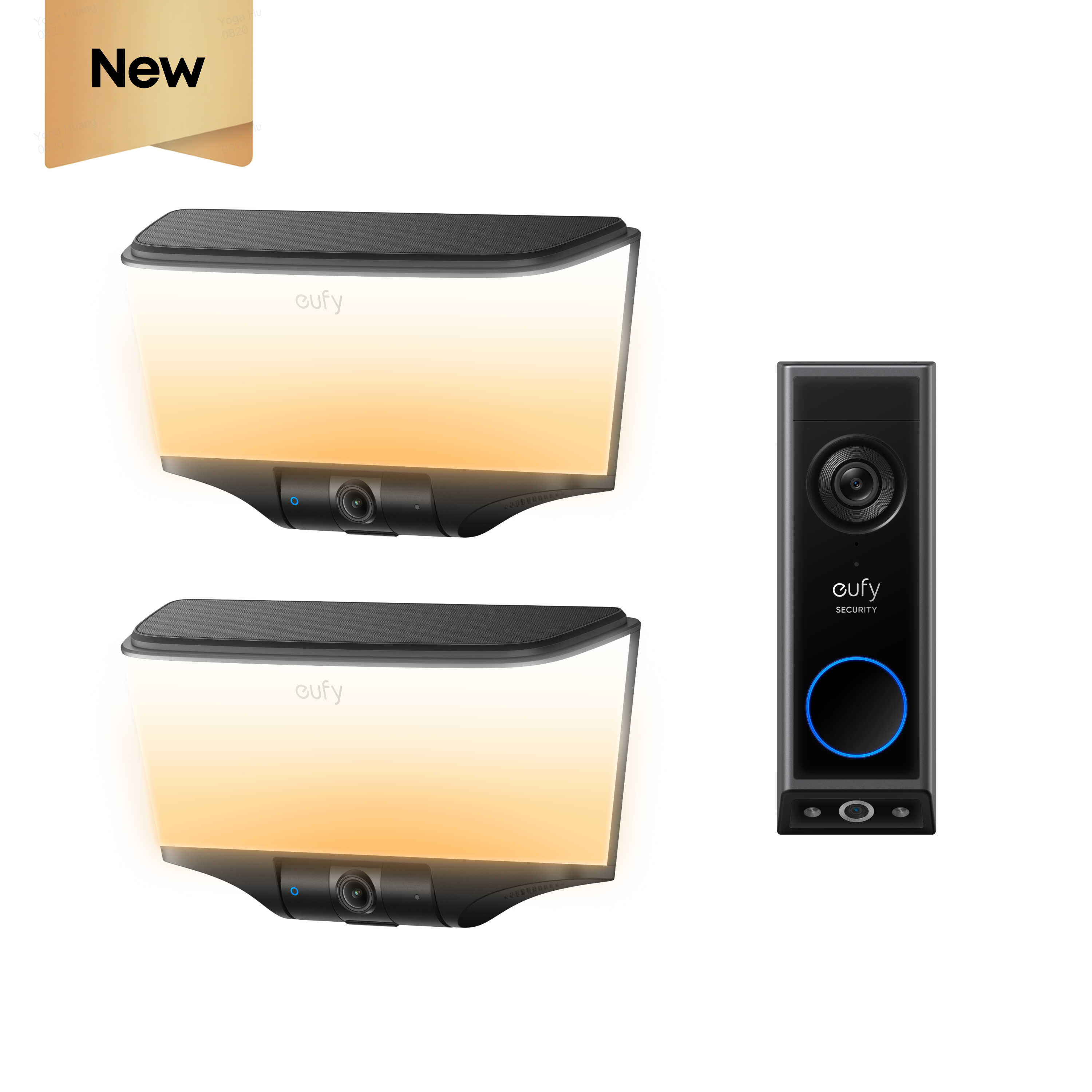 eufy Wall Light Cam S4（2 pack）+ Video Doorbell E340