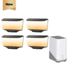 eufy Wall Light Cam S4 (4 pack) + eufy HomeBase™ S380