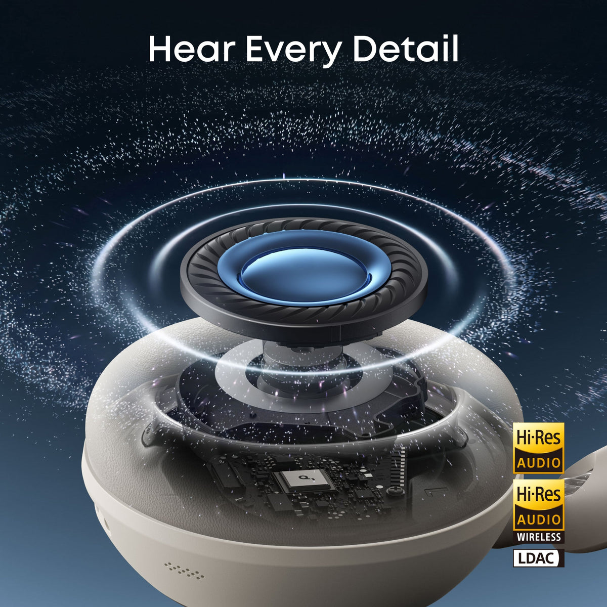 soundcore Space 2 | Comfortable Noise Cancelling Headphones with All-Day Wearing