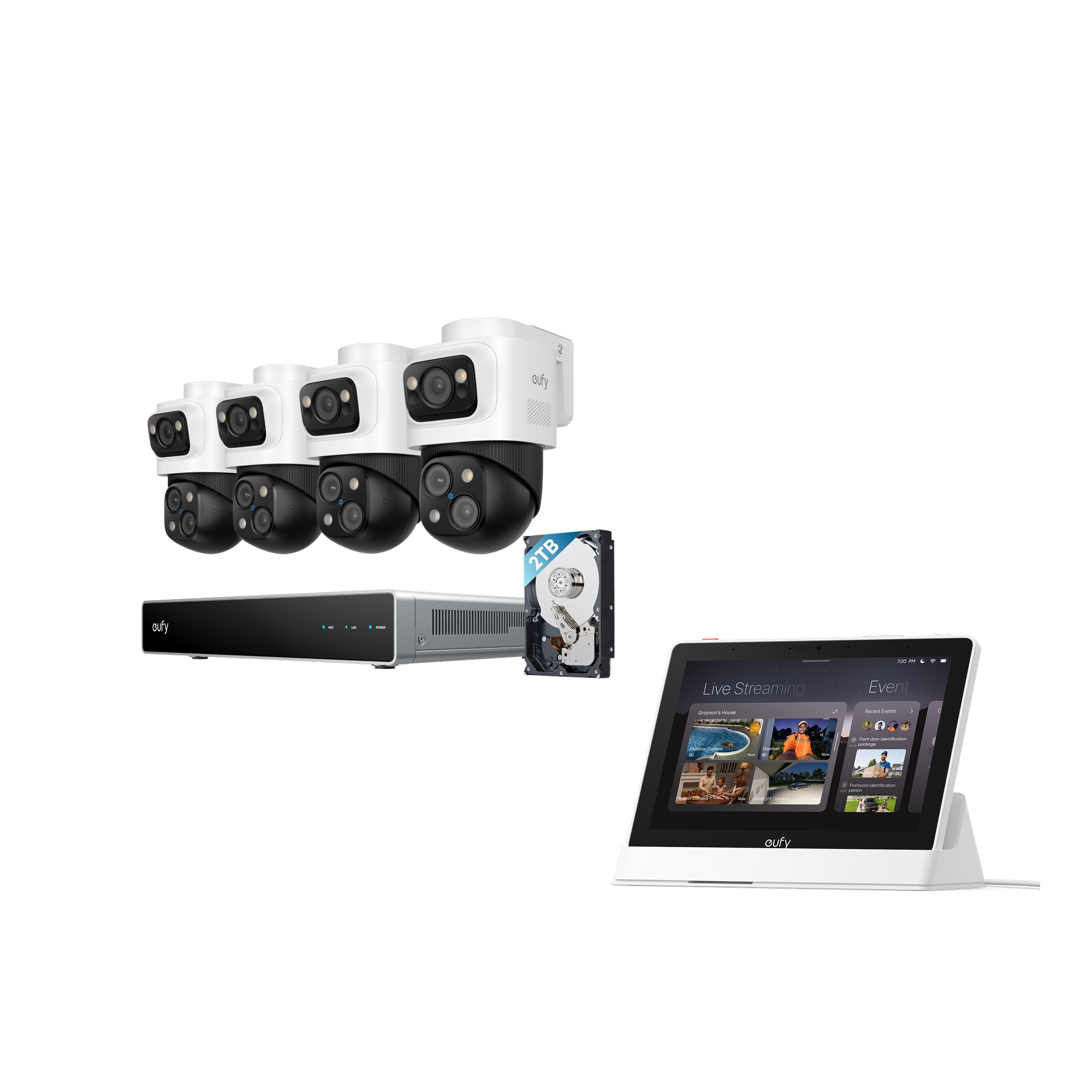 eufy Smart Display E10 + eufy PoE NVR Security System S4 Max