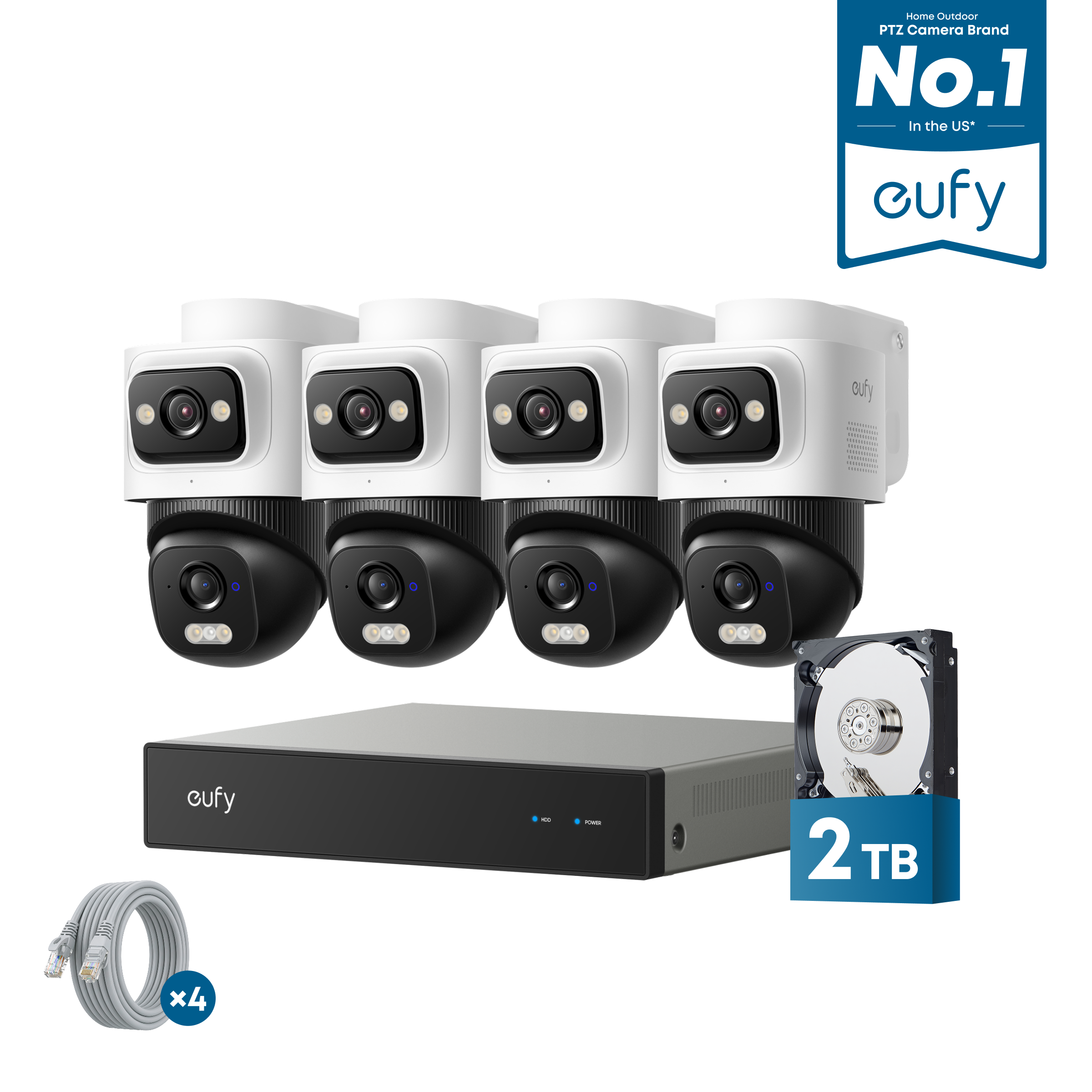 eufy Security NVR System E50-4-Cam Kit